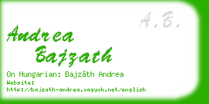 andrea bajzath business card